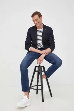 Ανδρικά Σακάκια Μπλέιζερ με μίγμα μαλλιού Michael Kors χρώμα: ναυτικό μπλε -Michael Kors Κατάστημα unnamed file 923