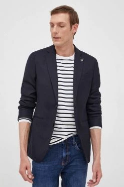 Ανδρικά Σακάκια Μπλέιζερ με μίγμα μαλλιού Michael Kors χρώμα: ναυτικό μπλε -Michael Kors Κατάστημα unnamed file 924