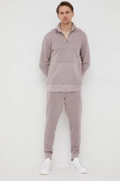 Ανδρικά Χωρίς φερμουάρ Βαμβακερή μπλούζα Michael Kors χρώμα: μοβ,