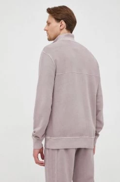 Ανδρικά Χωρίς φερμουάρ Βαμβακερή μπλούζα Michael Kors χρώμα: μοβ, -Michael Kors Κατάστημα unnamed file 937