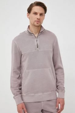 Ανδρικά Χωρίς φερμουάρ Βαμβακερή μπλούζα Michael Kors χρώμα: μοβ, -Michael Kors Κατάστημα unnamed file 938