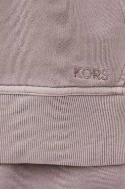 Ανδρικά Χωρίς φερμουάρ Βαμβακερή μπλούζα Michael Kors χρώμα: μοβ, -Michael Kors Κατάστημα unnamed file 939